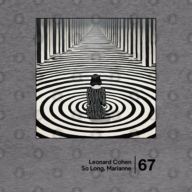 Leonard Cohen - Minimalist Artwork Design by saudade